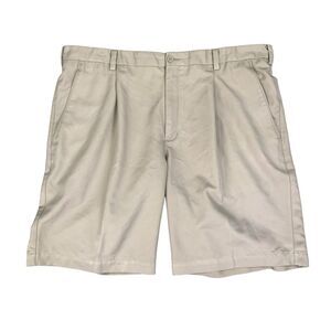 Nike Shorts Mens 38 Parchment Beige Golf Fit Dry Pleated Chino Lightweight Golf